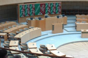 Bild vom leeren Landtag NRW